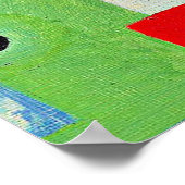 Poster Kandinsky - Peinture Bleue, (Coin)