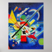 Poster Kandinsky - Peinture Bleue (Devant)
