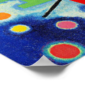 Poster Kandinsky - Peinture Bleue, (Coin)