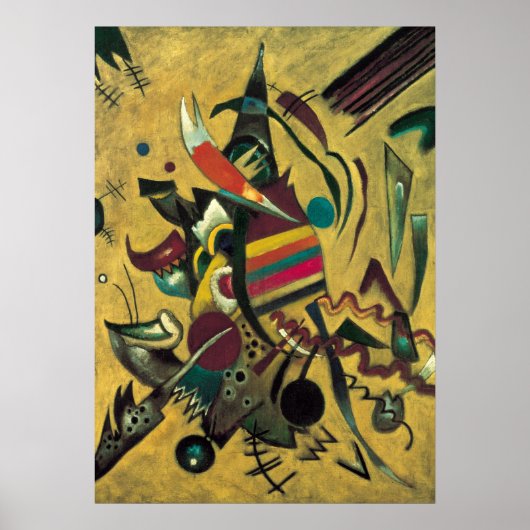 Poster Kandinsky Points Peinture en toile Abstraite (Devant)