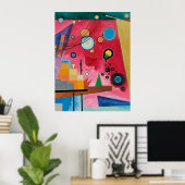 Poster Kandinsky - Rouge lourd (Bureau à domicile)