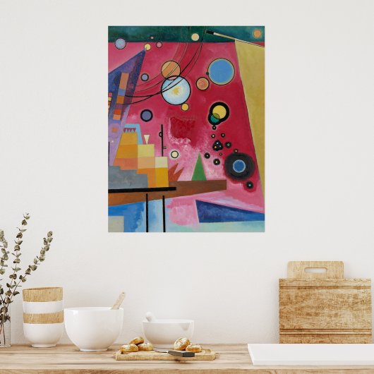 Poster Kandinsky - Rouge lourd (Cuisine)