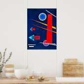 Poster Kandinsky - Rouge puissant (Cuisine)