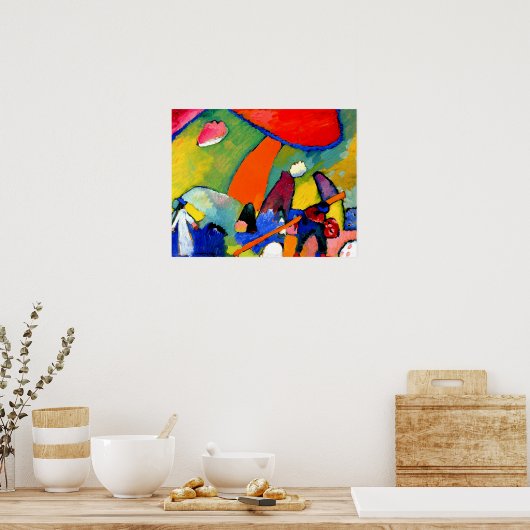 Poster Kandinsky - Scène Plage (Cuisine)