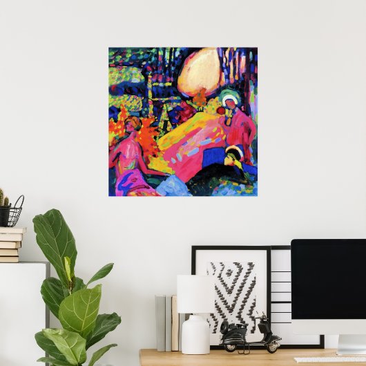 Poster Kandinsky - Son blanc (Bureau à domicile)