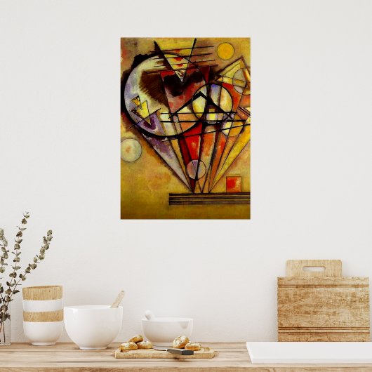 Poster Kandinsky - Sur les points (Cuisine)