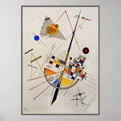 Poster Kandinsky - Tension délicate, art abstrait (Devant)