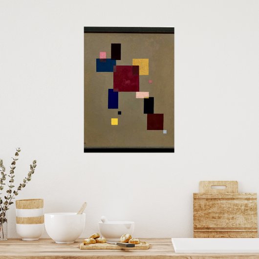 Poster Kandinsky - Treize Rectangles (Cuisine)