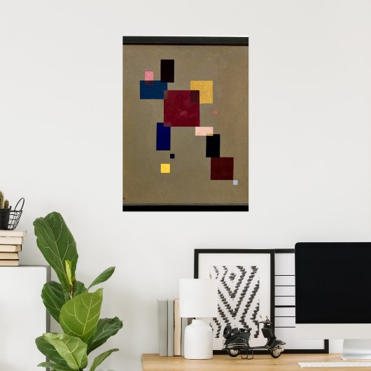 Poster Kandinsky - Treize Rectangles (Bureau à domicile)