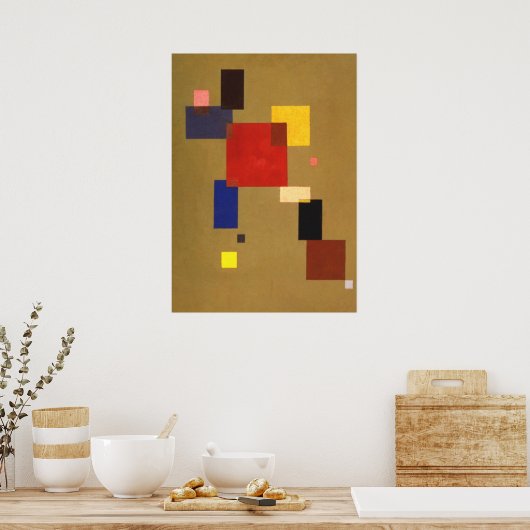 Poster Kandinsky Treize Rectangles peinture Abstraite (Cuisine)