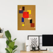 Poster Kandinsky Treize Rectangles peinture Abstraite (Bureau à domicile)