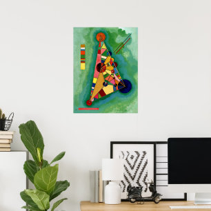 Poster Kandinsky - Triangle multicolore