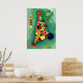 Poster Kandinsky - Triangle multicolore (Cuisine)