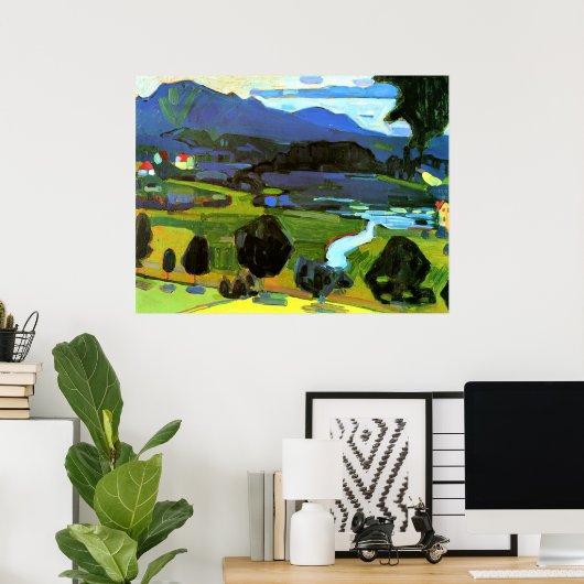 Poster Kandinsky - Vue sur le Staffelsee (Bureau à domicile)