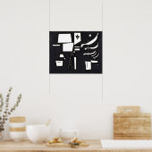 Poster Kandinsky, White Soft et Hard (Cuisine)