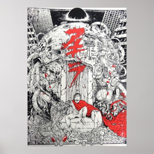 Poster Kaneda Shotaro Akira manga anime manga (Devant)