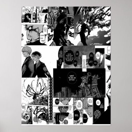 Poster Kaneki Ken Collage esthétique (Devant)