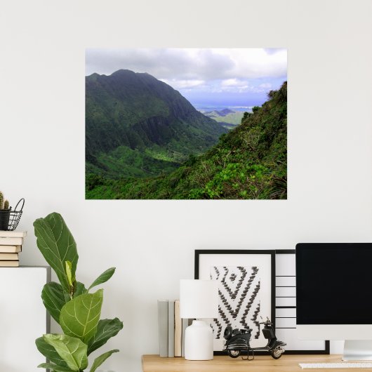 Poster Kaneohe, O'ahu, Hawai'i (Bureau à domicile)