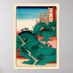 Poster Kanesaka de Tanba Hiroshige Art japonais