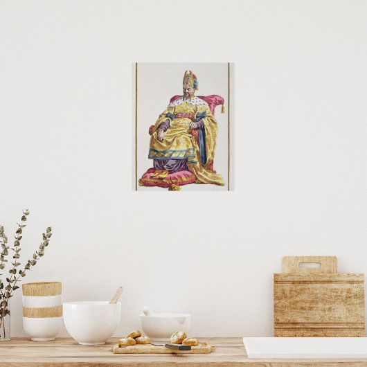 Poster Kang Tsi (1662-1722) Empereur de Manchu de Chine (Cuisine)