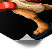 Poster Kangaroo Pour Une Vibe De Combat Amusante (Coin)