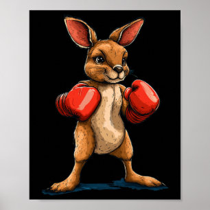 Poster Kangaroo Pour Une Vibe De Combat Amusante