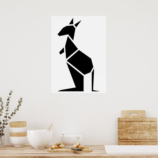 Poster Kangarosymbole de la mode (Cuisine)