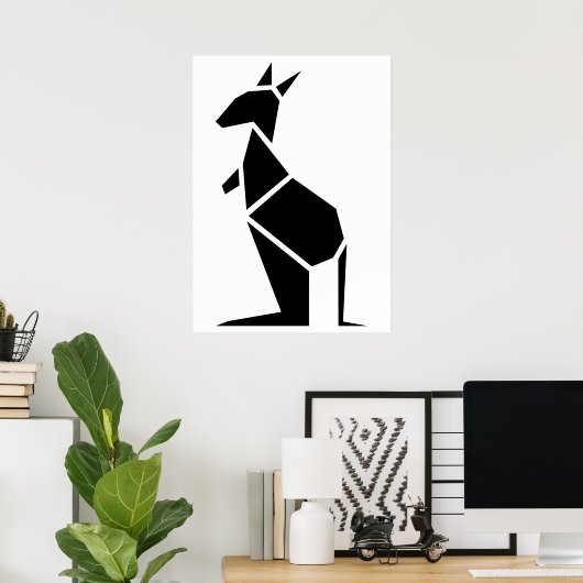 Poster Kangarosymbole de la mode (Bureau à domicile)