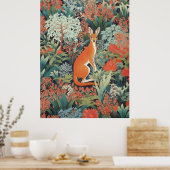 Poster Kangourou rouge dans la brousse australienne (Cuisine)