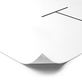 Poster Kanji Art- Tranquillité (Coin)