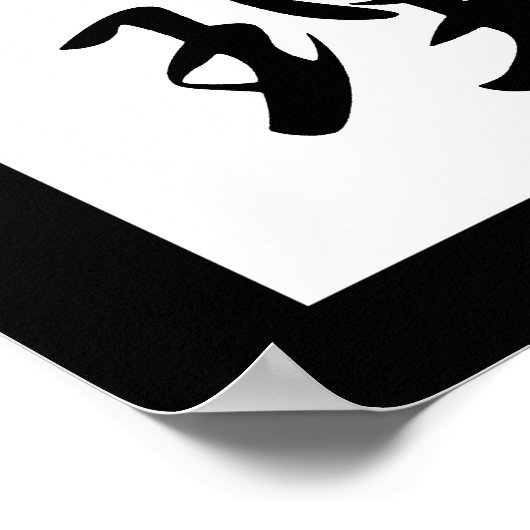 Poster Kanji japonais en service - Giri (Coin)