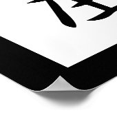 Poster Kanji japonais pour Accupression - Shiatsu (Coin)