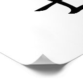 Poster Kanji japonais pour chasseur - Senshi (Coin)