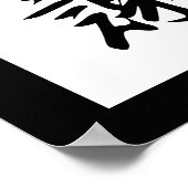 Poster Kanji japonais pour la gratitude - Kansha (Coin)