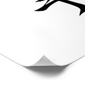 Poster Kanji japonais pour le karaté - Karate (Coin)