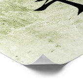 Poster Kanji japonais pour le karaté - Karate (Coin)
