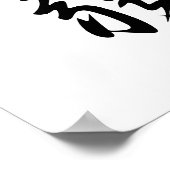 Poster Kanji japonais pour l'émaciation - Suijaku (Coin)