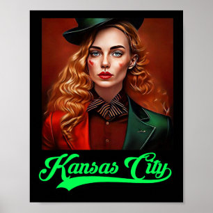 Poster Kansas City Irish Parade Green Beer Barbecue Taili