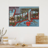 Poster Kansas City, Missouri (Coeur) (Cuisine)
