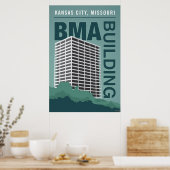 Poster Kansas City Points de repère : BMA Building - 24 x (Cuisine)