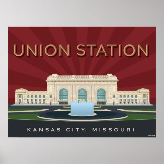 Poster Kansas City Points de repère : Union Station - 24 (Devant)