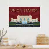 Poster Kansas City Points de repère : Union Station - 36 (Cuisine)