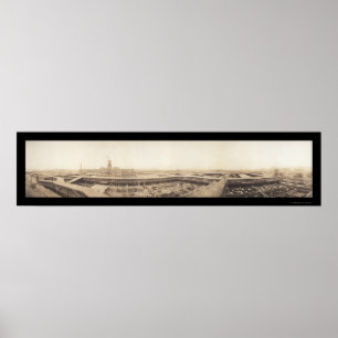 Poster Kansas City Stock Yards Photo 1909