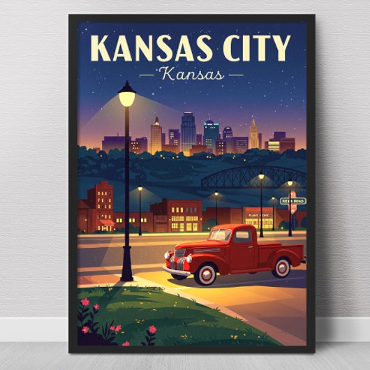 Poster Kansas City vintage