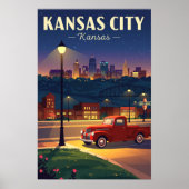 Poster Kansas City vintage (Devant)