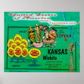 Poster Kansas USA (Devant)