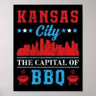 Poster Kansas Ville Capitale Du Barbecue