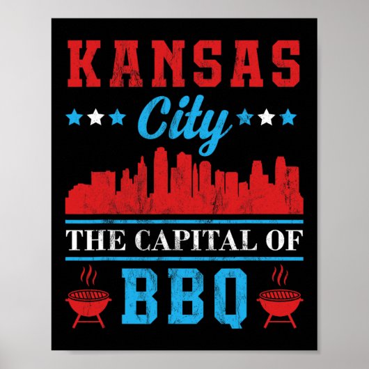 Poster Kansas Ville Capitale Du Barbecue (Devant)
