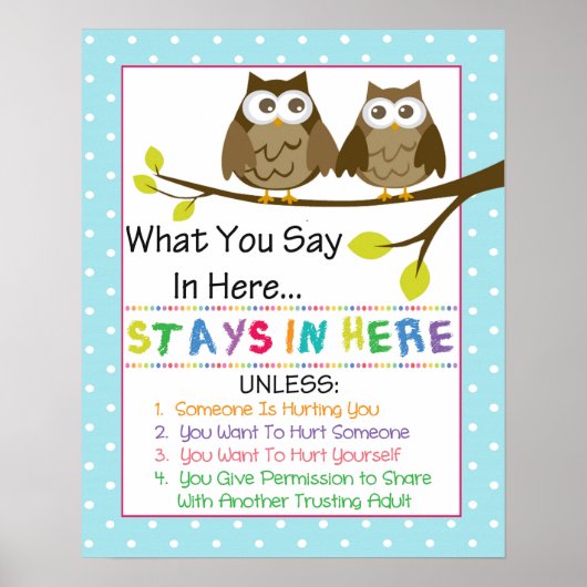 Poster Kantoor Vertrouwelijkheid advies (Voorkant)