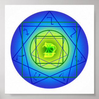 Poster Kaph Sigil - Argent, Expansion, Beauté